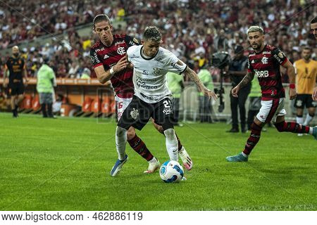 Rio, Brazil - August 9, 2022: Adson Player In Match Between Flamengo (bra) Vs Corinthians (bra) By L