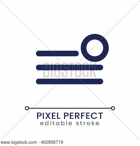 Notification From Main Menu Pixel Perfect Linear Ui Icon. Communication Tool. Gui, Ux Design. Outlin