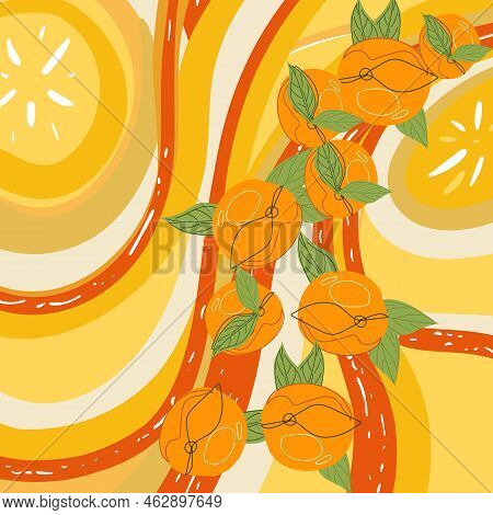 Dynamic Style Banner Design From Fruit Concept. Creative Illustration For Poster, Web, Landing, Page