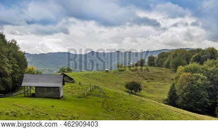 Polonyna Rosohata In Carpathian Landscape, Hutsulshchyna National Park, Ukraine