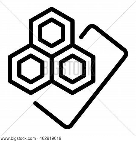 Wax Honey Comb Icon Outline Vector. Candle Cream. Aroma Paraffin