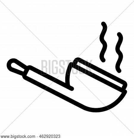 Smoking Pipe Icon Outline Vector. Cigar Smoke. Vape Health