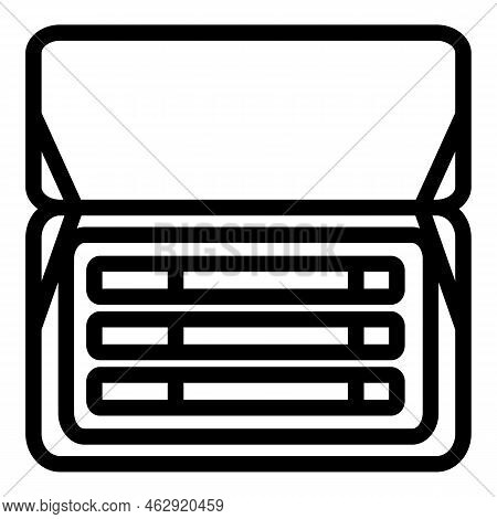 Cigarette Box Icon Outline Vector. Cigar Tobacco. Smoker Vape