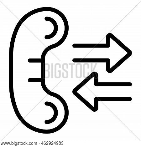 Call Work Time Icon Outline Vector. Company Team. Increase Task