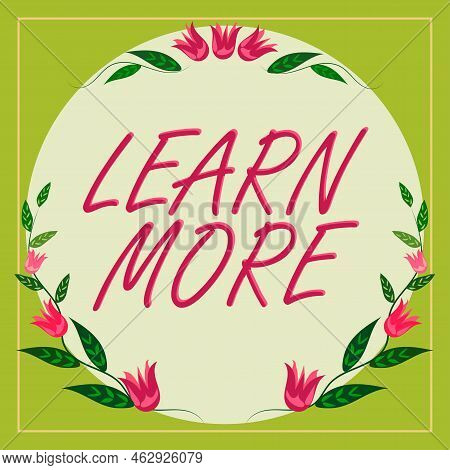 Conceptual Display Learn More. Business Showcase Deepen Knowledge Of The Thing You Want To Do Or New