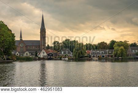 Townscape Of Ouderkerk Aan De Amstel, North Holland, The Netherlands