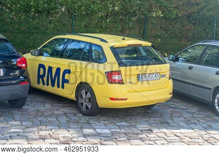 Gdansk, Poland - August 31, 2022: Parked Rmf Radio Car.