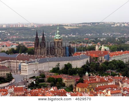 Prag hava görünümünü. Çek Cumhuriyeti