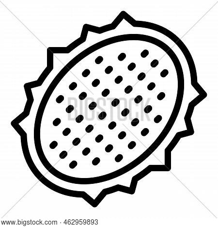 Indonesia Fruit Icon Outline Vector. Jakarta City. Landmark Ondel
