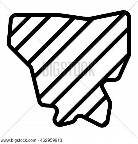 Jakarta Map Icon Outline Vector. Indonesia Landmark. Train Tower