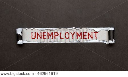 Unemployment Insurance. Text Label In The Document Form. Compensation Payments Provided To Employees