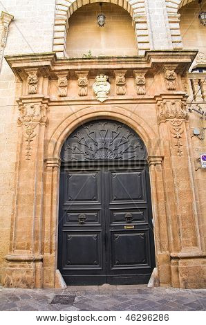 Palácio de Villani. Presicce. Puglia. Itália.