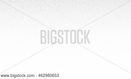 Grain Stippled Gradient. Faded Stochastic Dotwork Texture. Random Grunge Noise Background. Black Dot