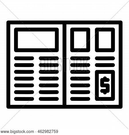 Paper Quiz Icon Outline Vector. Ask Test. Word Education