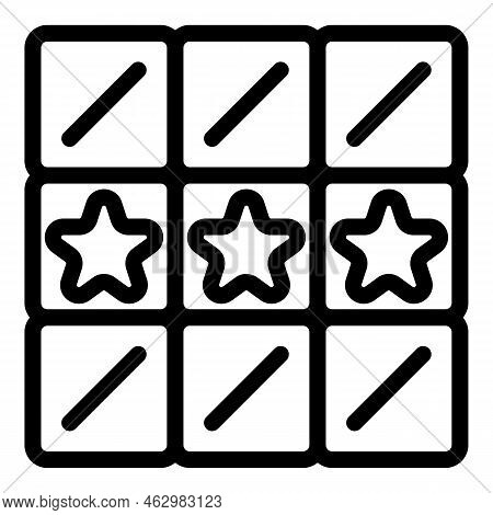 Star Quiz Icon Outline Vector. Exam Question. Ask Test