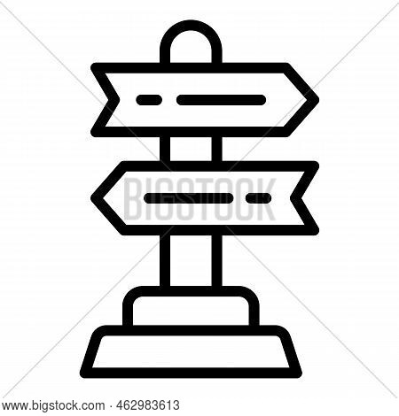 Direction Coaching Icon Outline Vector. Office Consult. Chart Attack