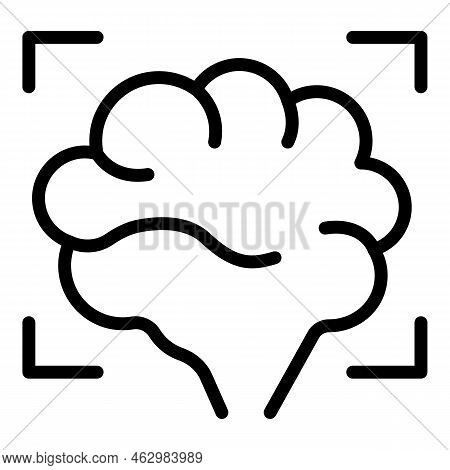 Brain Expert Icon Outline Vector. Business People. Consult Cyber