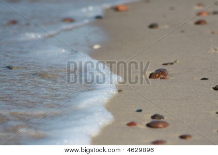 Ondas na areia