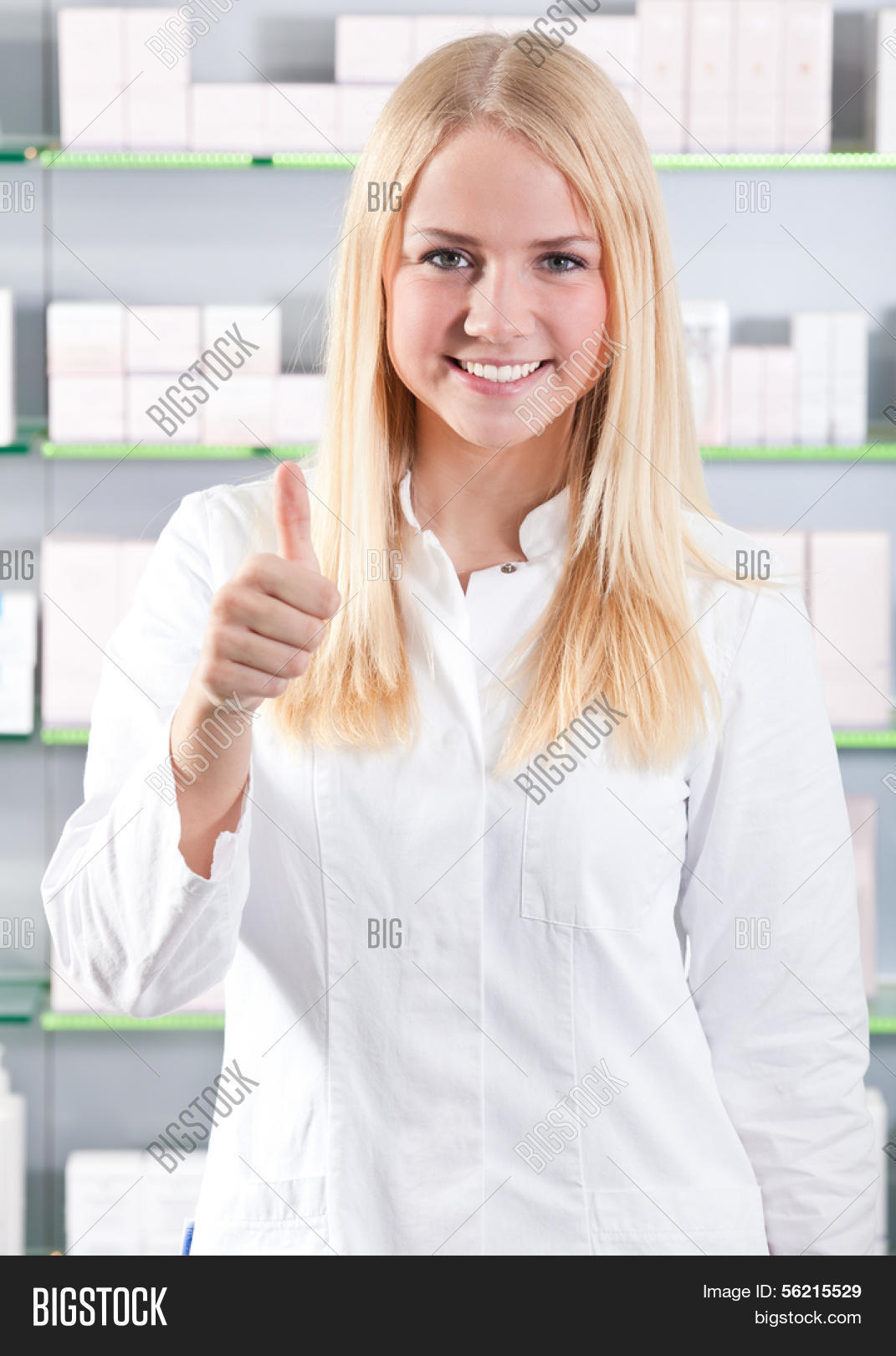 Attractive saleswoman image photo free trial bigstock