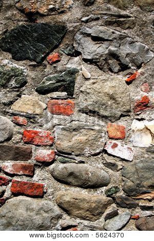 Texture de pierres rouges et gris