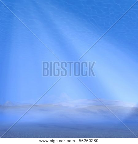 Unterwasser-Szene 3d render