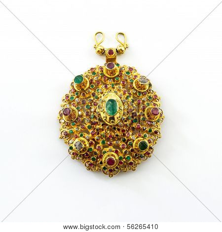 Gold Jewelry Thai Ancient Style.