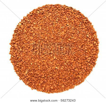 Soluble Coffee On The White Background