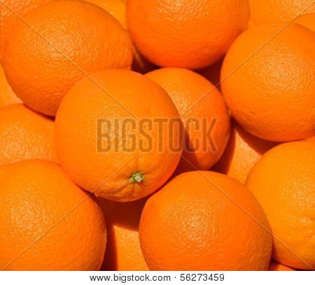 Oranges On Market Place