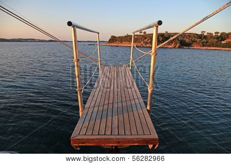Laufplanke das Segelboot