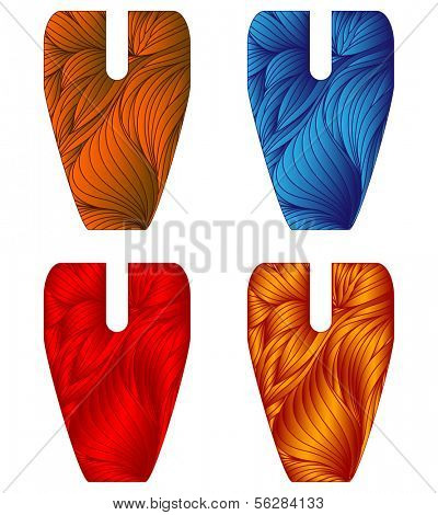 bizarre doodle letter