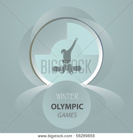 ?ongratulatory postcard flyer snowboarder