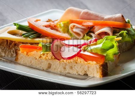 Canapes On Table, Spring Day Light