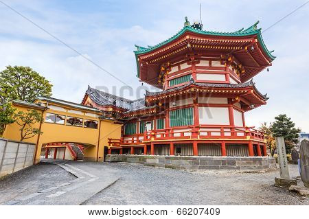Benten Hall Temple at Ueno Park in Tokyo
