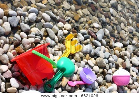 Child Toys On The Beach