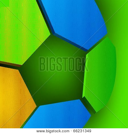 Football Or Soccer Vector Background, Easy All Editable
