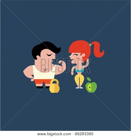 fitness illustration