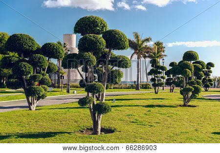 Battery Park (parque La Bateria), Torremolinos. Spain
