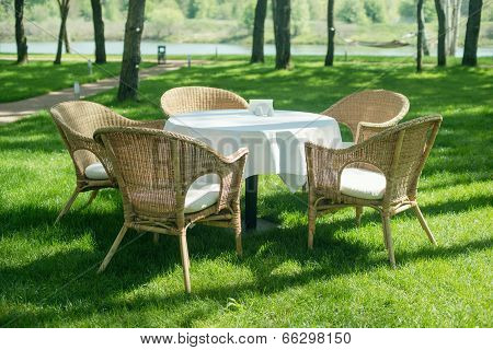 Open air restaurant