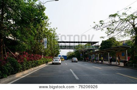 SHENZHEN, CHINA-APRIL 15: Longgang District on April 15, 2014 in Shenzhen, China. ShenZhen is regarded as one of the most successful Special Economic Zones.