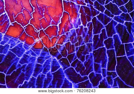 Blue Red Dragon Vein Agate Pattern