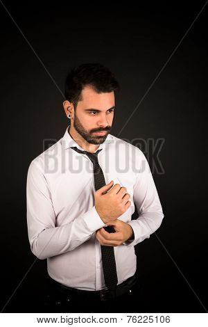 Bearded Man Studio Portrait