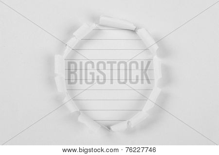 Note Paper Under Tear Paper