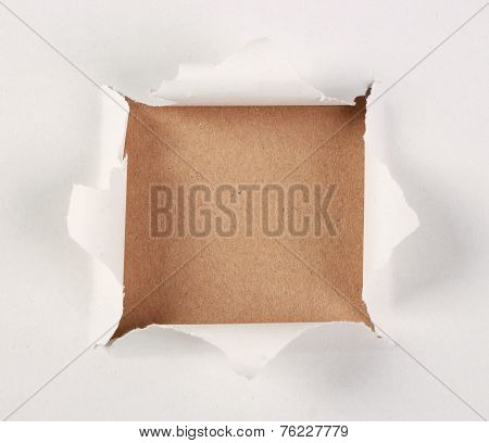 Brown Paper Under Tear Paper