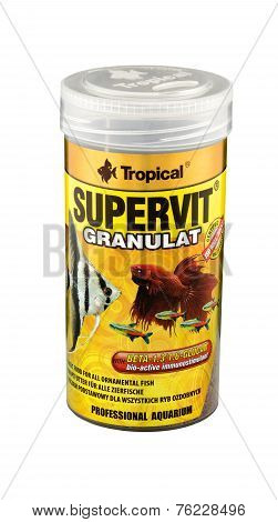Plastic Can Of Supervit Granulat
