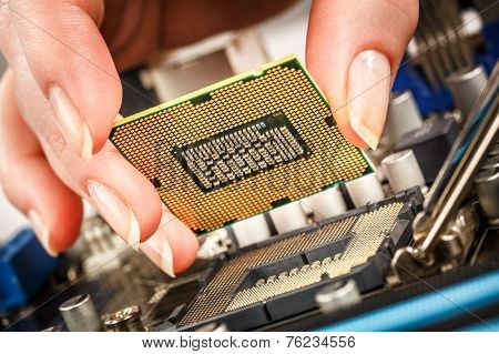Modern processor and motherboard for a home computer