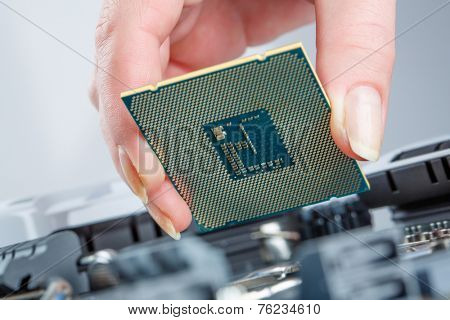 Modern processor and motherboard for a home computer