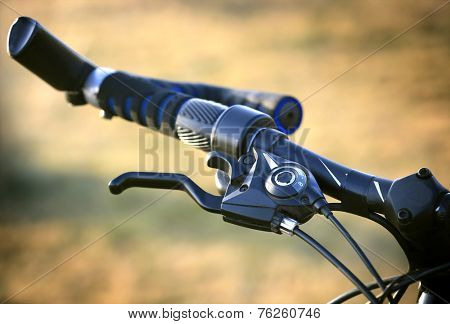 Bike brake grip. Soft photo