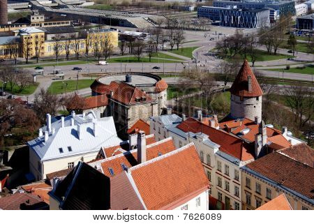 Tallinn, tårne og mure af gamle by