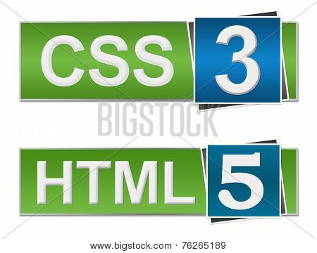 HTML CSS Blue Green