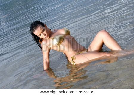 Bikini model.